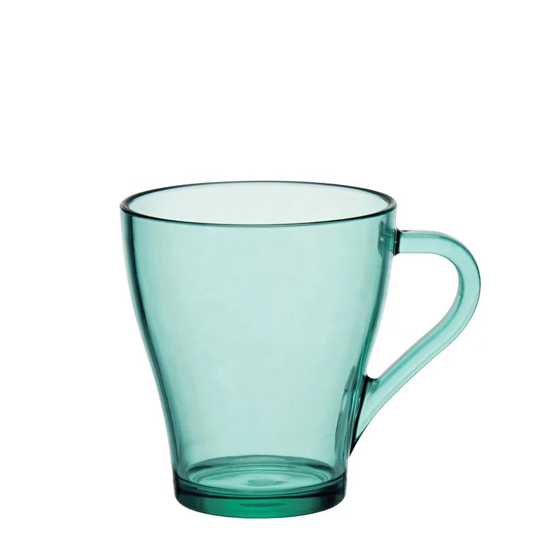 Plastic coffee mug 300ml drinking coffee glass cup colored glasses Mugs milk cup for party camping canteen
