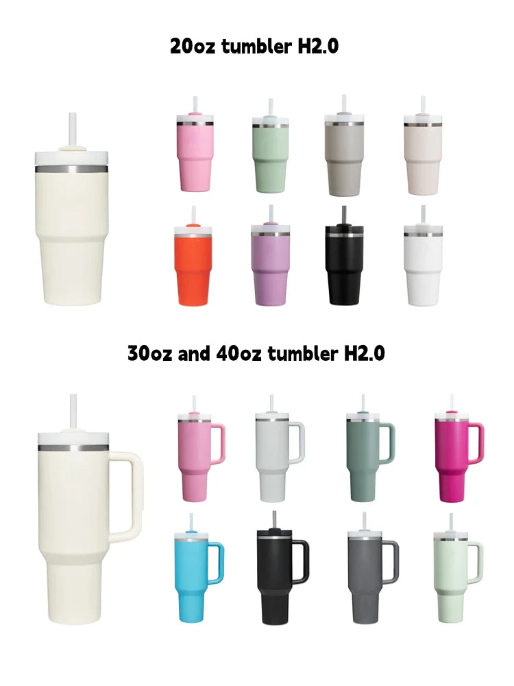 Custom 40 oz Adventure Stainless Steel Double Wall Vacuum Standard Metal Cup Travel Coffee Mug 40oz Tumbler With Handle