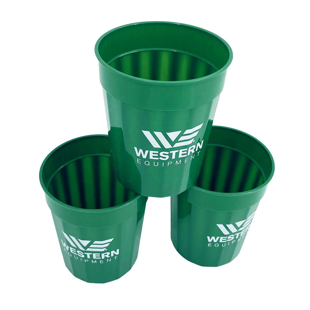 OEM Custom Cheap Price Stadium Cups Event Cup with Logo Plastic Beer Wedding Party Customized Cups & Saucers 90-day Window