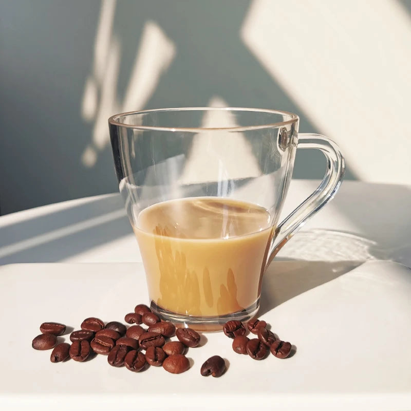 Plastic coffee mug 300ml drinking coffee glass cup colored glasses Mugs milk cup for party camping canteen