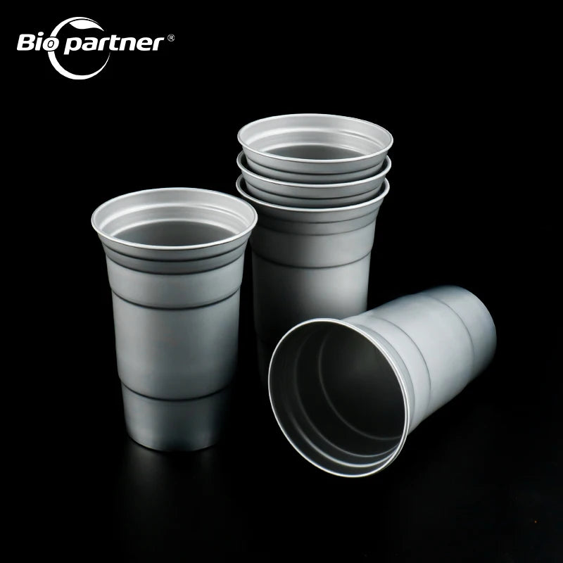 Festival Recyclable Custom Retail Dispos Aluminum Metal Tumbler Mug Party Drink Cold Drinking Wine Beer Cups Disposable